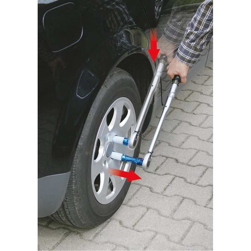 1/2" Aluminium wheel impact socket, extra deep, 17mm