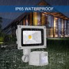 Z Motion Sensor Flood Lights Outdoor,10W Induction LED Lamp, IP65