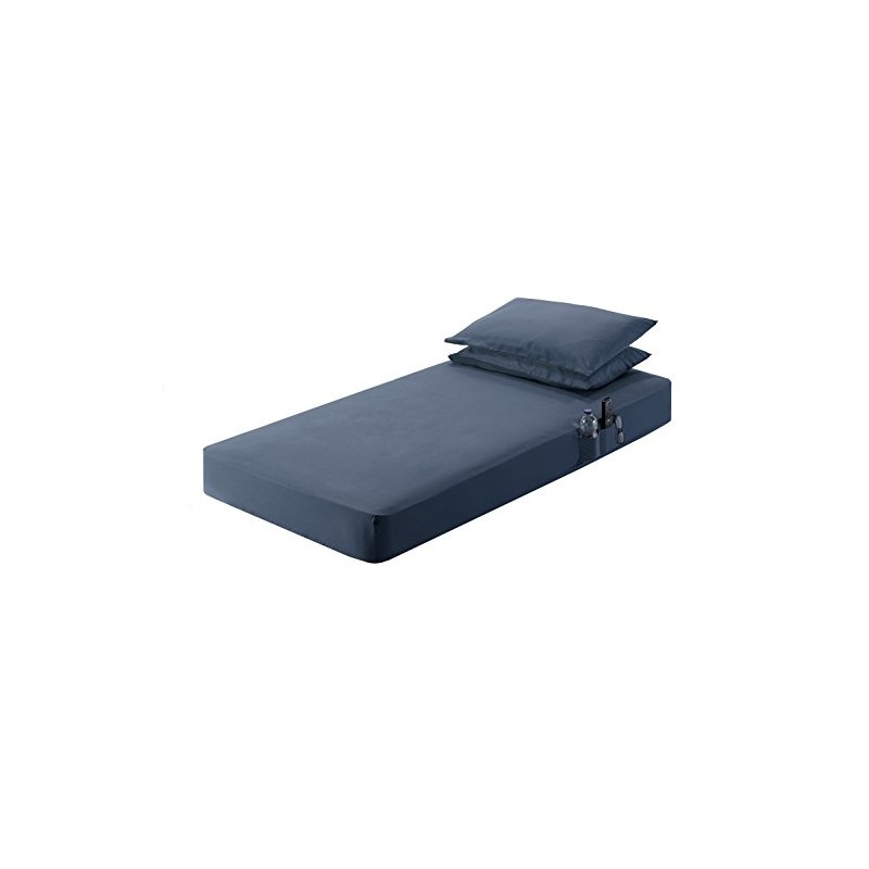 Nap Time 42"x85"x7.5" Blue/ 4 Piece Sheet Set