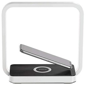 Groov-e Artemis Wireless Charging Station with LED Touch Light - 2-in-1 Charger & Lamp with 3 Levels of Brightness - Suitable For House Or Office - White