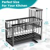Sinnsally Kitchen Sponge Holder,2 Tier Sink Caddy Organizer with High