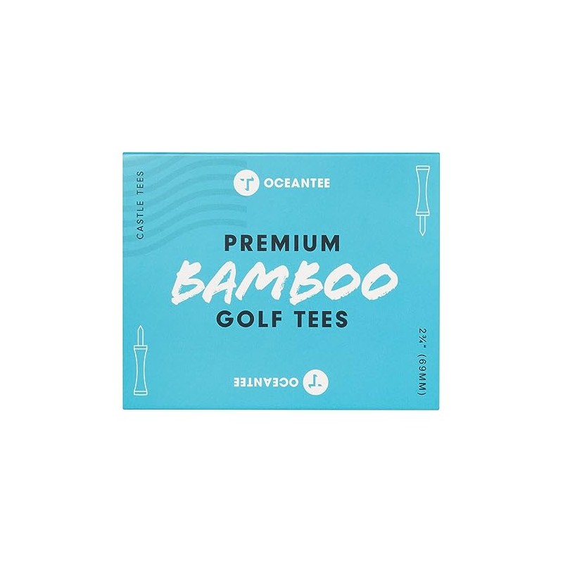 OCEANTEE PREMIUM BAMBOO T-796 Golf Tee, Boxed with Steps, 2.7