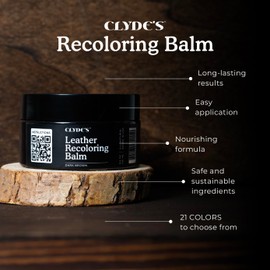 Clyde's™ Recoloring Balm | Non-Toxic Material Dye & Restorer for Furniture, Car Seats, & More | 23 Colors