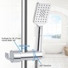 Joyoldelf Universal Hand Shower Holder, Adjustable Shower Holder, 360° Rotatable