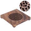 Household Innovative Walnut Square Teapot Mat Heat Insulation Coaster Tea