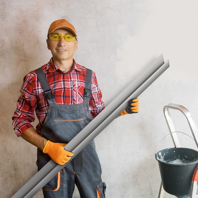 Lasnten 3FT Featheredge Aluminum Drywall Skimming Blade Edge Trim Stucco
