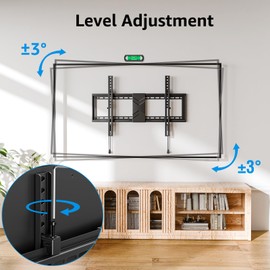 MOUNTUP Tilting TV Wall Mount Bracket for Most 37-75 Inch TV up to 99 LBS, Low Profile Tilt TV Wall Mount Max Vesa 600 x 400mm, Quick Lock and Release to Mount on 16", 18", 24" Stud
