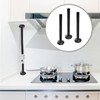 3 Pack Black Pipe Covers, 3 Pieces Pipe Collars, 200mm