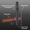 Visol Stormy Butane Torch Lighter Single Flame Refillable Gas Lighter,