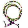 Glasses Chain - Beaded Spectacle Cord - Purple Pink Green