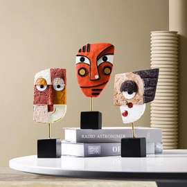 Harmony - Handcrafted Statues Resin Abstract Sculpture for Home Decor Modern,Book Shelf TV Stand Decor,Living Room Decor,Dining Room Table,Bedroom, Office Desktop, Cabinets Decorative Ornaments