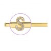 Spinningdasiy Crystal Initial Bijou Hair Clip S Gold