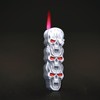 BEUIWJHE Torch Lighter, Unique Metal Skull Design, Refillable and Adjustable,