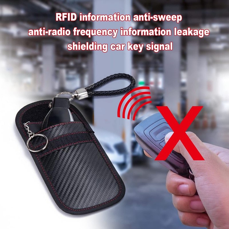 Faraday Pouch for Car Keys, 2 PCS Auto Key Fob