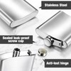 Honeydak 10 Pcs 6 oz Hip Flask for Liquor Stainless
