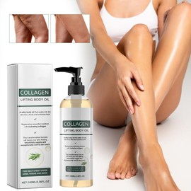 CRIVERY 2PCS Collagen Body Oil for Skin Tightening, Firming & Moisturizing Body Oil with Hydrating Collagen Formula Texture, Skincare Moisturizer Oils For Women & Men