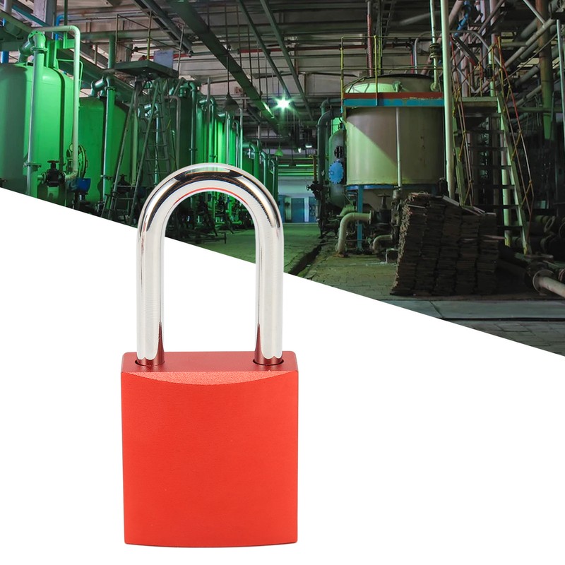 Safety Padlock Industrial Aluminum Steel Lock Beam Anodized Isolation Lockout