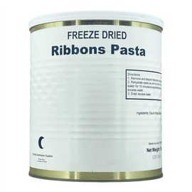 Military Surplus Freeze-Dried Ribbon Pasta 18 Oz – Fully Cooked | 25+ Year Shelf Life | Breakfast Meal, Ready-to-Eat Survival Food for Emergency, Camping, Hiking, Bug-Out Bags | Long-Term Storage