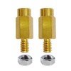 5/16"-18 Brass Battery Terminal Clamp Extension Bolts, Male and Female