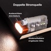 RovyVon E5R Keychain Flashlight, Glow in the Dark, Dual Power