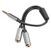 Sharkoon PMP35 Cable Combo Audio Adapter 12 cm silber