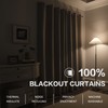KEQIAOSUOCAI Completely 100% Blackout Linen Textured Grommet Curtains (Light Beige,2