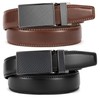 CHAOREN Mens Dress Belt Leather 2 Pack - Mens Ratchet