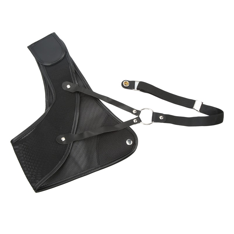 Archery Chest Guard Black PET And Cowhide Hunting Chest Protector