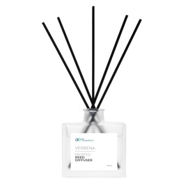 Air Esscentials Frosted Verbena Reed Diffuser Set - Decorative Fragrance Diffuser & Oil for Bathroom & Home | Long-Lasting Aroma | Natural Scent Sticks | Essential Oils & Botanicals| 100mL