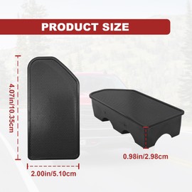 Pleoos Bed Rail Stake Pocket Covers Compatible with GMC Sierra 1500/Chevy Silverado 1500 2019-2023 2024 & Silverado/Sierra 2500/3500HD 2020-2024 Truck Rear Holes Caps Bed Rail Holes Plugs Covers(2PCS)