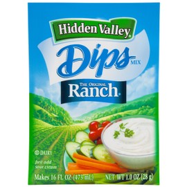 Hidden Valley Dips Mix, Original Ranch, 1.0 Ounce (Pack of 24)
