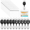 Fushing 10 Pcs Retractable ID Card Holder Key Ring Badge