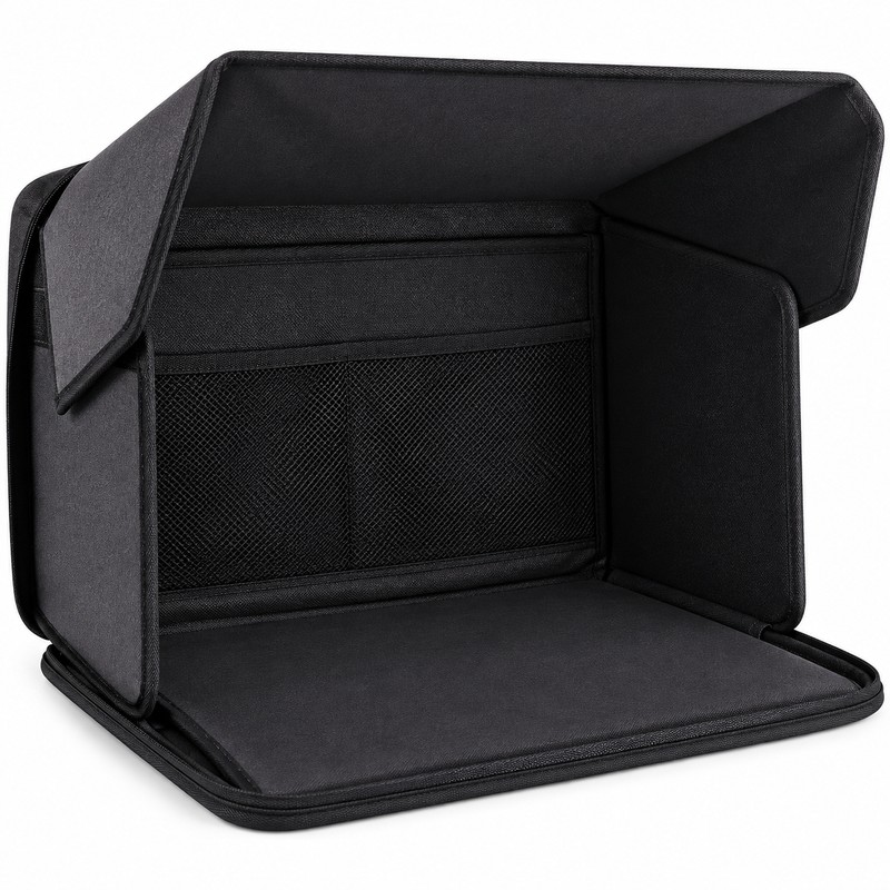 Foldable Laptop Sun Shade for Outdoor Work – Portable Privacy