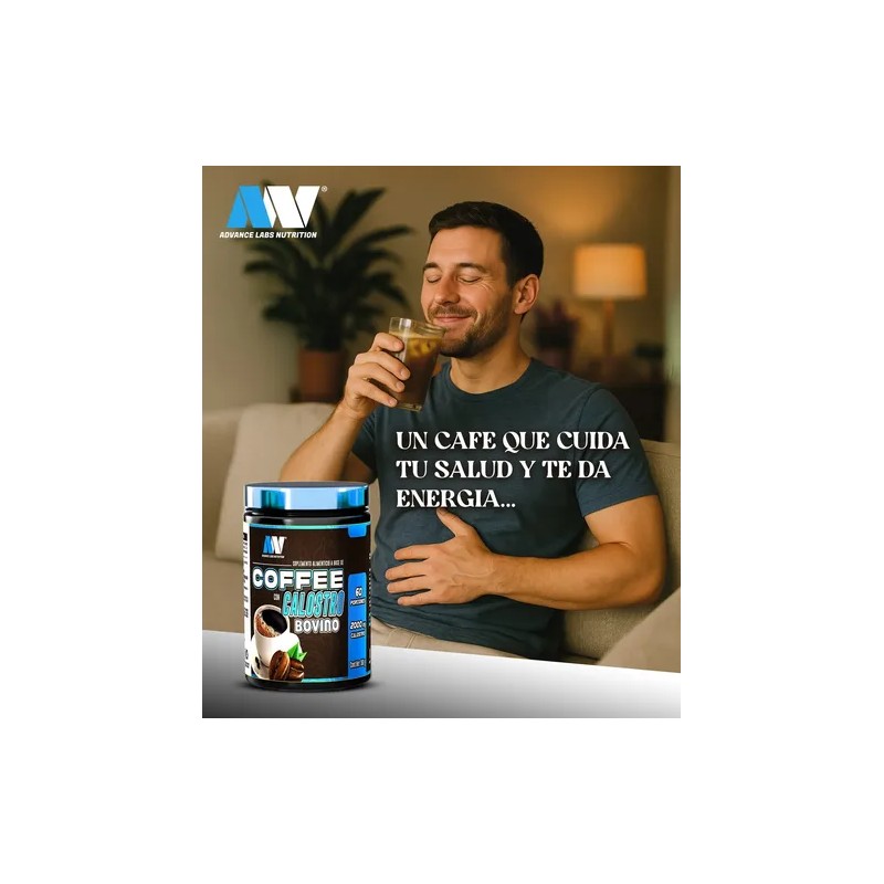 Coffee Calostro Bovino 60 Tazas Advance Labs Nutrition