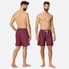 Ladeheid LA40-129 men's swimming trunks, beach shorts - burgundy, size: