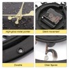 ALEOHALTER Wall Clock, Outdoor Clock Silent Non-Ticking Metal Clock Decorative