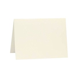 LUXPaper A6 Folded Cards | 4 5/8" x 6 1/4" | Natural | 80lb. Cover | 50 Qty