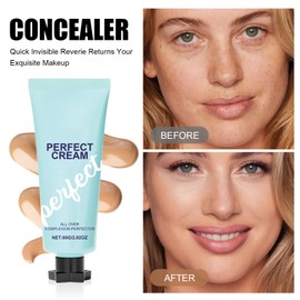 2 x Leg Make-Up Waterproof Body Coverage Perfector Body Make Up Waterproof Spider Veins Cover All Over Complexion Perfector Waterproof Durable Leg and Body Scar Cover Makeup (Natural)