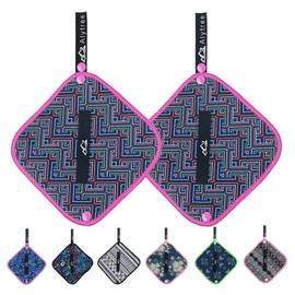 Alytree 2PCS Pee Cloth Silver Infused for Women Hiking, Pee Rag for Female Peeing Outdoor,Camping Reusable Toilet Paper,Hygienic Urination Solution for Travel(Maze).