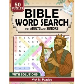 Bible Word Search for Adults & Seniors: Faith based Large Print Puzzles of Names, Cities and Other Scriptural & Religious Themes. Christian Gift for Men and Women