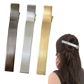 YANHUILAY Hair Clips, Large Set of 3, Hair Clip, Stylish, Hair Accessory, Gentle on Hair, Korean Style, Stylish Hair Ornament, Everyday Use, For Work, Work, Going out, Bath, Women's
