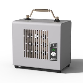 Air Purifiers for Home – Portable and Convenient Air Ionizers with Type-C Charging - Ideal Tabletop Purifier for Bedrooms, Offices, Kitchens – DIY-Decorable Metal Housing, 1 Piece (Silvery)