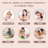 4 Pcs Sombrero de Satén para Dormir,Gorro Rizado Ajustable |