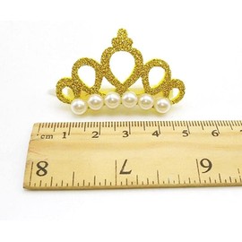 Pet Small Dogs Cat Faux Pearl Crown Shape Bows, Pets Hair Clips Dog Accessories DIY Pet Grooming Supplies,Pets Hair Accessories Apparel and Accessories (Purple)