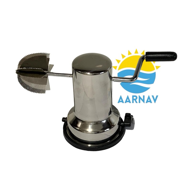 AARNAV Stainless Steel Coconut Scraper for Kitchen, Vacuum Base, Rotatable