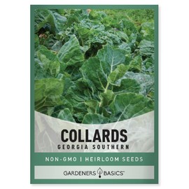 Collard Greens Seeds for Planting - Georgia Southern Non-GMO Vegetable Variety- 1 Gram Seeds Great for Summer, Fall and Winter Gardens by Gardeners Basics