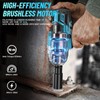 Seesii Cordless Impact Wrench 1/2 inch, High Torque 479 Ft-lbs(650Nm)