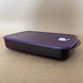 Tupperware Vent N Serve Microwaveable Large Shallow 6 Cup #3381 Purple New