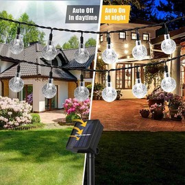 Outdoor Solar String Light 50 LED Bulb Patio Garden Yard Wedding Party Decor