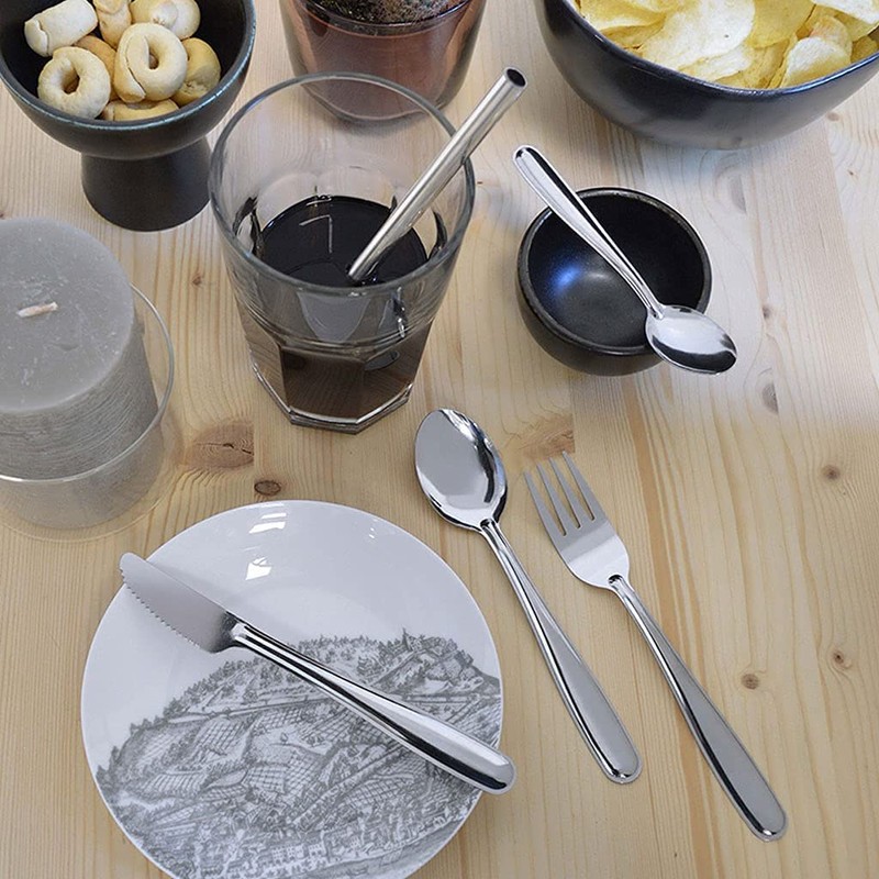 Pintinox Use&Reuse Stainless Steel Cutlery, Nickel-Free, Dishwasher Safe, Reusable, Recyclable